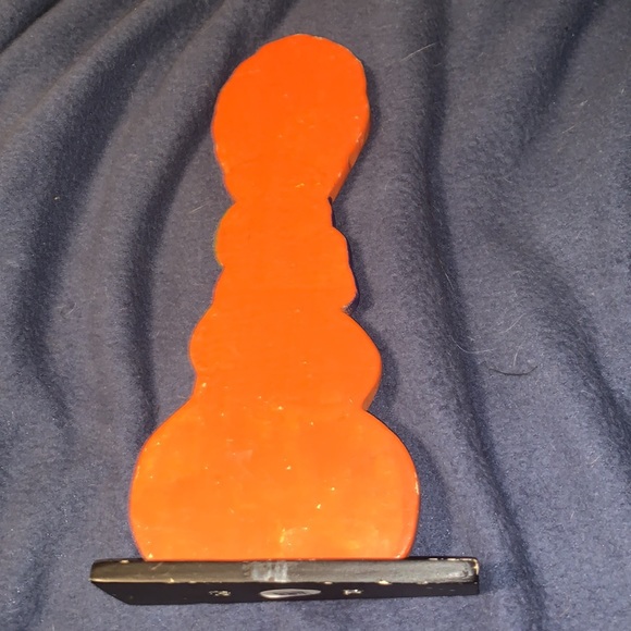 Thanksgiving Hand Painted Wood Turkey Thanksgiving Decor vintage 90s - Picture 3 of 4